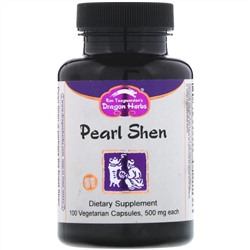 Dragon Herbs, Pearl Shen, 500 мг, 100 растительных капсул