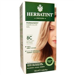 Herbatint, стойкая гель-краска для волос, 8C, светлый пепельный блондин, 135 мл (4,56 жидк. унции)
