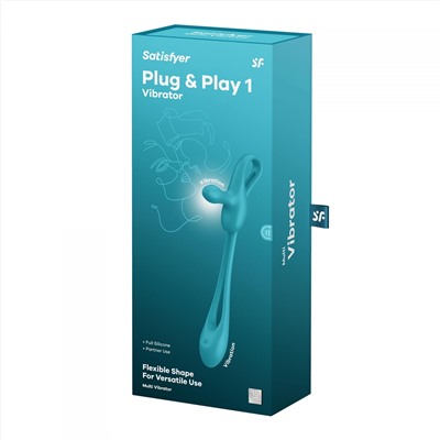 Голубой мультивибратор для пар Satisfyer Plug   Play 1