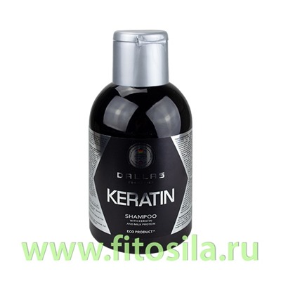 Шампунь с кератином и молочным протеином, 500 г. DALLAS Keratin