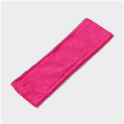Насадка для плоской швабры Доляна, 42×12 см, микрофибра, цвет розовый