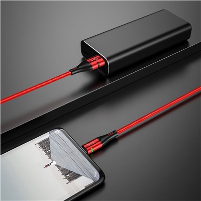 Кабель USB - micro USB Hoco U93  120см 2,4A  (red)