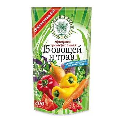 ВД ДОЙ-ПАК Приправа универсальная "15 овощей и трав" 200 г