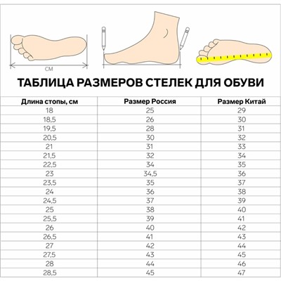 Стельки для обуви, универсальные, р-р RU до 48 (р-р Пр-ля до 46), 30 см, пара, цвет белый