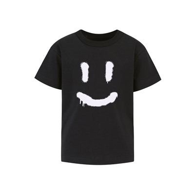 футболка 1ПДФК4331001; черный / Смайл граффити