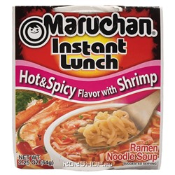 Лапша б/п со вкусом острой креветки Instant Lunch Maruchan, США, 64 г Акция