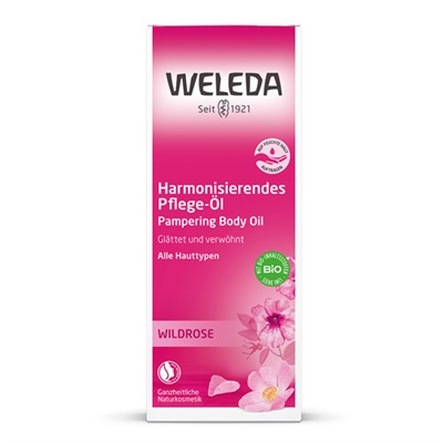 Розовое нежное масло для тела Weleda, 100 мл