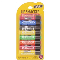 Lip Smacker, M&M's, Lip Balm Party Pack, набор бальзамов для губ, 8 шт.
