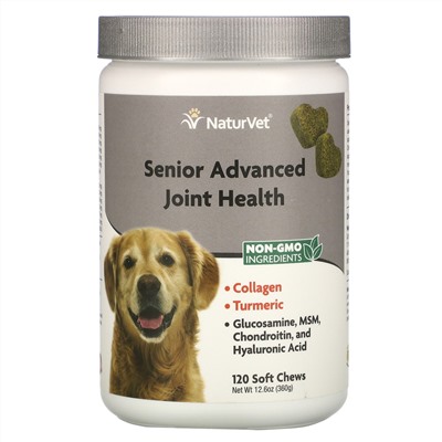 NaturVet, Senior Advanced Joint Health, 120 Soft Chews, 12.6 oz (360 g)