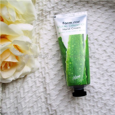 Крем для рук FarmStay Visible Difference Aloe Vera Hand Cream, 100 мл (78)