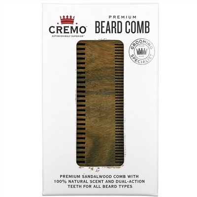 Cremo, Premium Beard Comb, 1 Comb