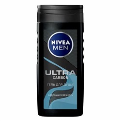 Гель для душа NIVEA MEN Ultra Carbon Бодрящая Свежесть (250мл) (82591)