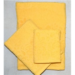 Набор махровых полотенец "Гармония"-янтарный 3 шт (40*70 см, 50*90 см,70*130 см) в индив. упак. хлопок 100%