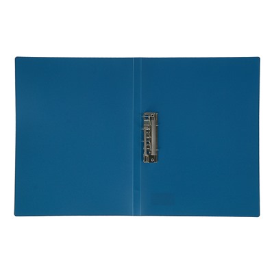 Папка с зажимом А4, 500 мкм, корешок 15 мм, Calligrata, до 100 листов, синяя