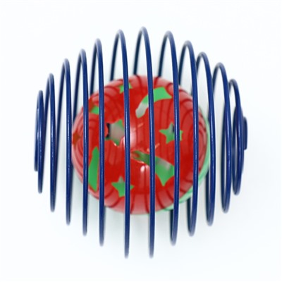 Игрушка "Мяч в пружинном шаре", 6 см