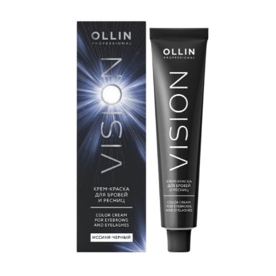 Крем-краска для бровей и ресниц Ollin Professional Vision, иссиня-чёрный, 20 мл