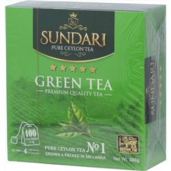 Sundari. Green tea карт.пачка, 100 пак.