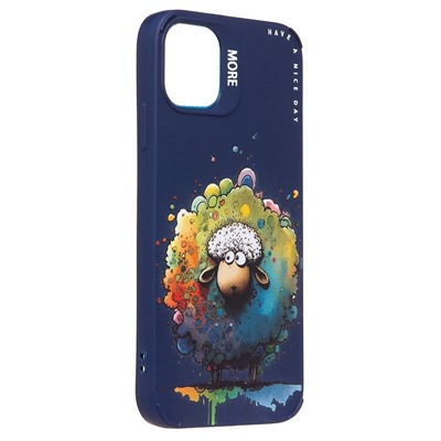 Чехол-накладка - SC335 для "Apple iPhone 11"  (овечка) (dark blue) (227086)