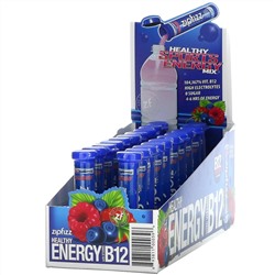 Zipfizz, Healthy Energy Mix With Vitamin B12, Blueberry Raspberry, 20 Tubes, 0.39 oz (11 g) Each