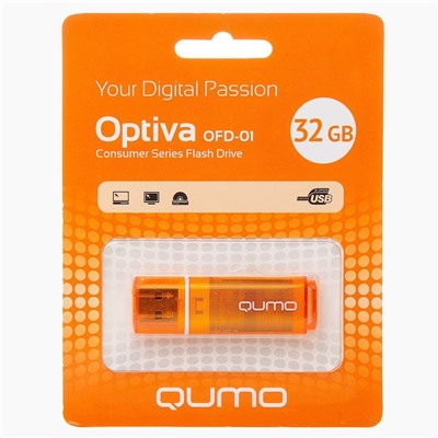 Флэш накопитель USB 32 Гб Qumo Optiva OFD-01 (orange)