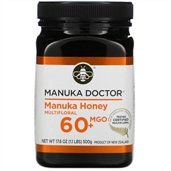 Manuka Doctor, мед манука из разнотравья, MGO 60+, 500 г (17,6 унции)