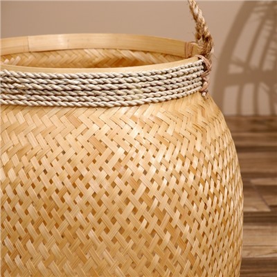 Корзина плетёная, из бамбука 40х40х40 см