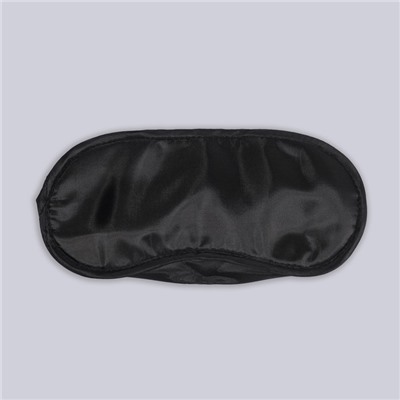 Маска для сна с носиком, двойная резинка, 18 × 8,5 см, цвет чёрный