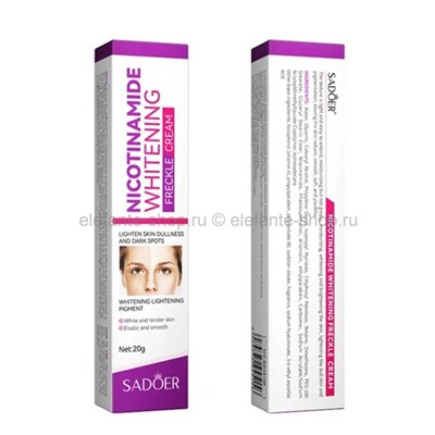 Отбеливающий крем для лица Sadoer Whitening Freckle Face Cream 20g (106)