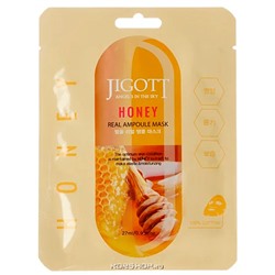 Ампульная маска с экстрактом меда Honey Real Ampoule Mask Jigott, Корея, 27 мл Акция