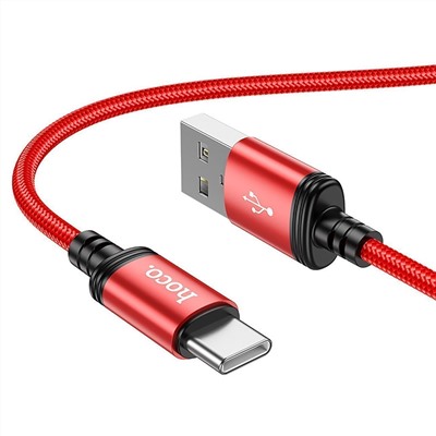 Кабель USB - Type-C Hoco X89 Wind  100см 3A  (red)