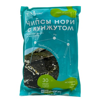 Чипсы из морских водорослей сушеных прессованных с кунжутом Tamaki, Россия, 70 г Акция