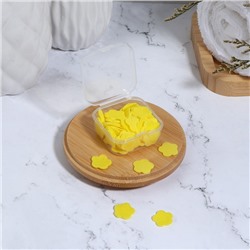 Листовое мыло в пласт футляре 4,5*4,5*2см (лимон) желтый пакет ОТ