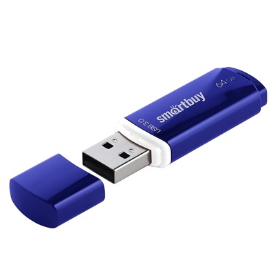 Флэш накопитель USB 64 Гб Smart Buy Crown 3.0 (blue)