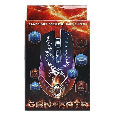 Мышь оптическая Dialog Gan-Kata MGK-20U игровая (black)