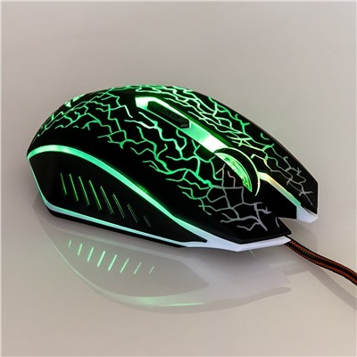 Мышь оптическая Nakatomi Gaming mouse MOG-15U игровая (повр.уп.) (black)