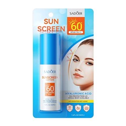 Солнцезащитный крем с гиалуроновой кислотой SADOER SPF 60+