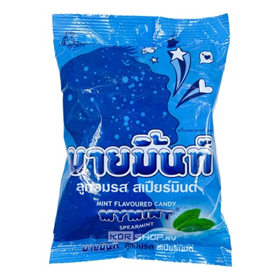 Конфеты жевательные со вкусом мяты Mymint Spearmint Boonprasert, Таиланд, 280 г Акция