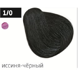 OLLIN COLOR  1/0 иссиня-черный 60мл Перманентная крем-краска для волос
