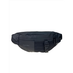 Поясная мужская сумка из текстиля цвет черный