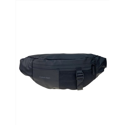 Поясная мужская сумка из текстиля цвет черный