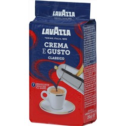 LAVAZZA. Crema E Gusto Classico (молотый) 250 гр. мягкая упаковка