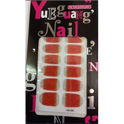 Наклейки для ногтей Yueguang Nail polish оранжевые