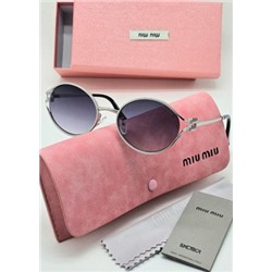 Набор женские солнцезащитные очки, коробка, чехол + салфетки #21235933