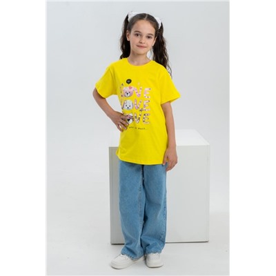 футболка детская с принтом 7449 (Желтый)