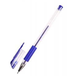 Ручка гелевая 0.7мм синяя, с грипом РГ-0652 Проф-Пресс