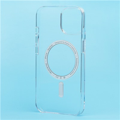 Чехол-накладка - PC Clear Case SafeMag для "Apple iPhone 15" (transparent)