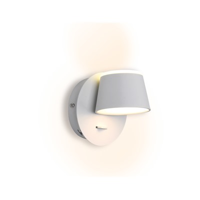 Настенный светодиодный светильник с выключателем FW166 WH/S белый/песок LED 3000K 10W 120*120*140