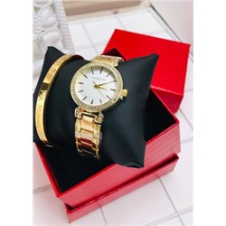 Подарочный набор для женщин часы, браслет + коробка #21177582