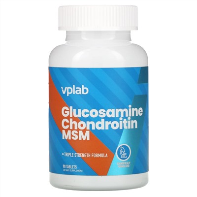 Vplab, Glucosamine Chondroitin MSM, 90 Tablets