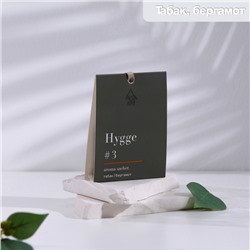 Аромасаше "Hygge" ароматическое, 8х10 см, табак и бергамот, 16 гр